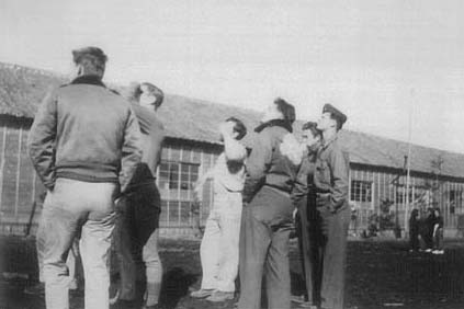 9FS members watching dogfight