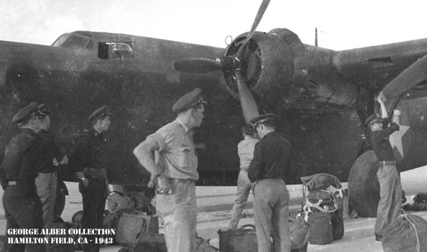 Loading B-24 - baggage & people!