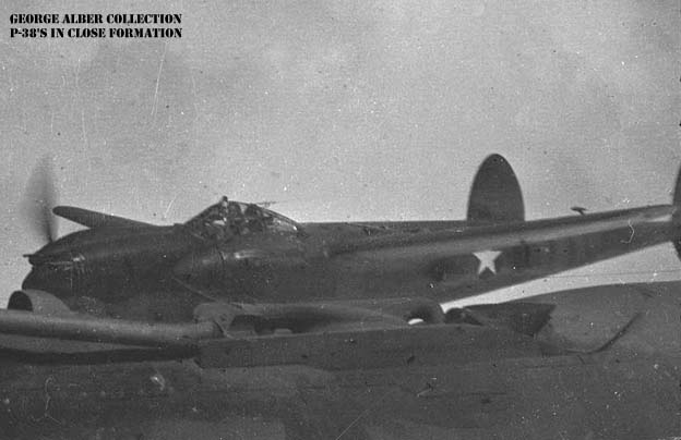 P-38s in close formation