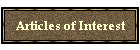 Articles of Interest