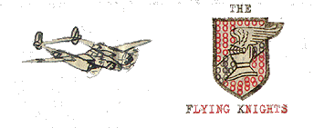 Flying Knights logo & P-38 drawing