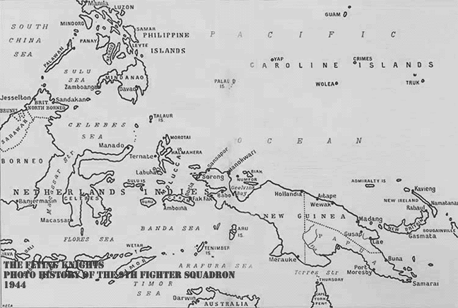Map of Pacific - WWII era