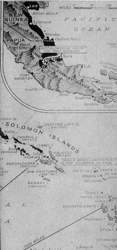New Guinea map B with closeup